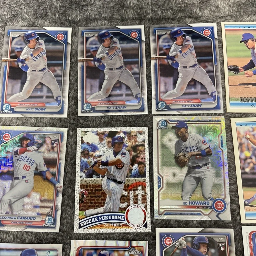 Chicago Cubs Baseball 25 Card‎ Lot - Rookies, Stars, Inserts, Parallels
